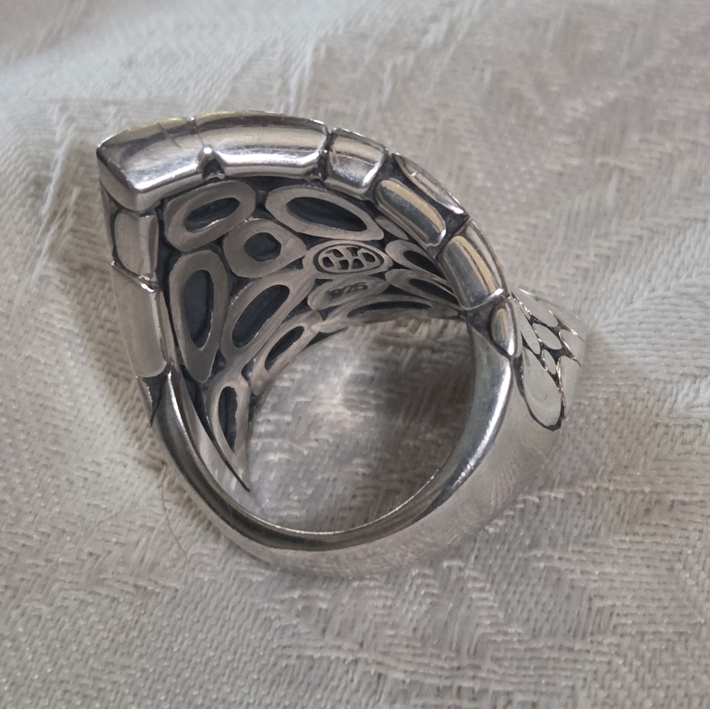 John Hardy Kali Contour Ring, SS, Size 7 - Picture 3 of 9